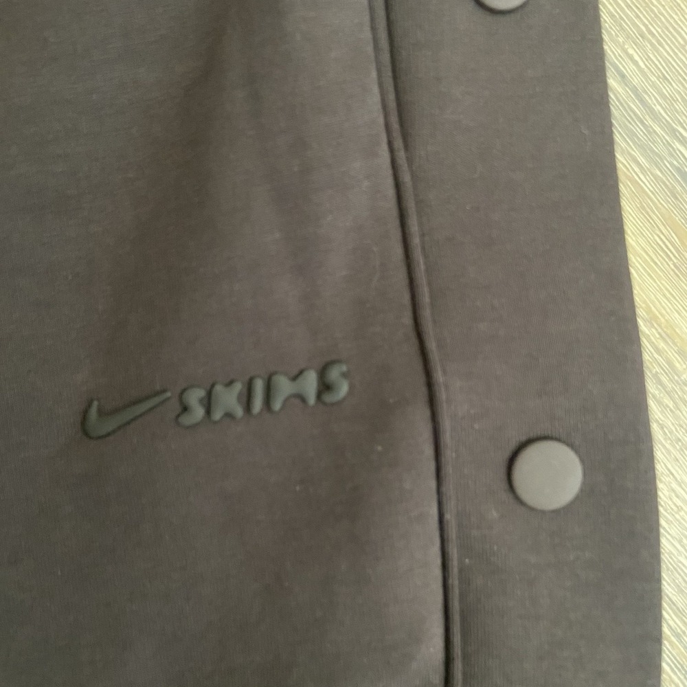 Nike x SKIMS Side Snap Tricot Track Pants Brown Athletic Pants Size Medium M - Picture 4 of 7